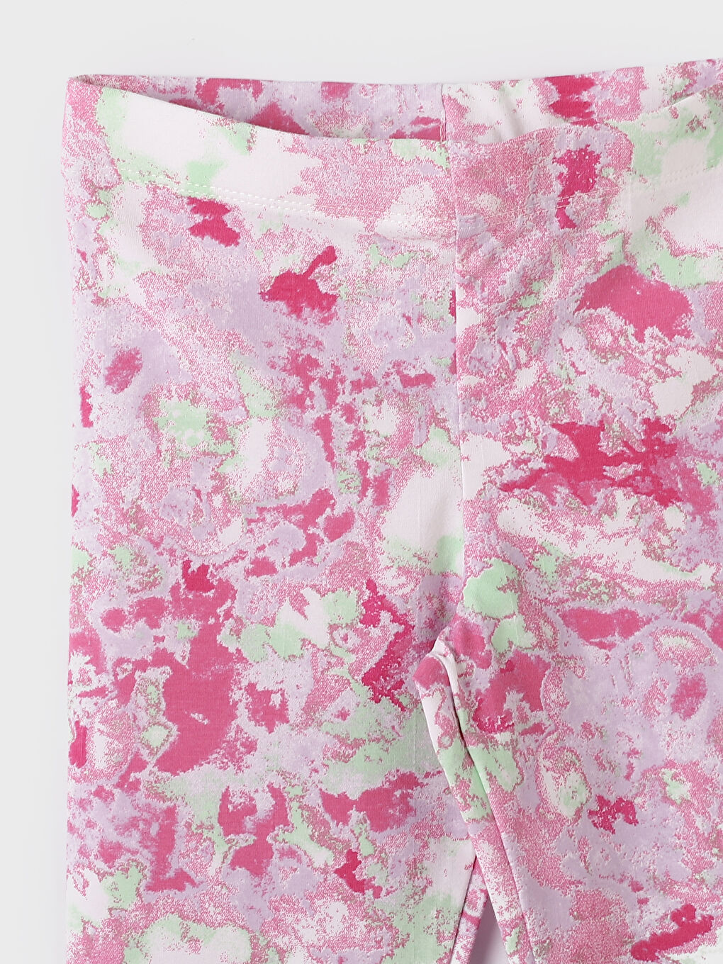 Elasticated Waist Printed Girls' Leggings-3