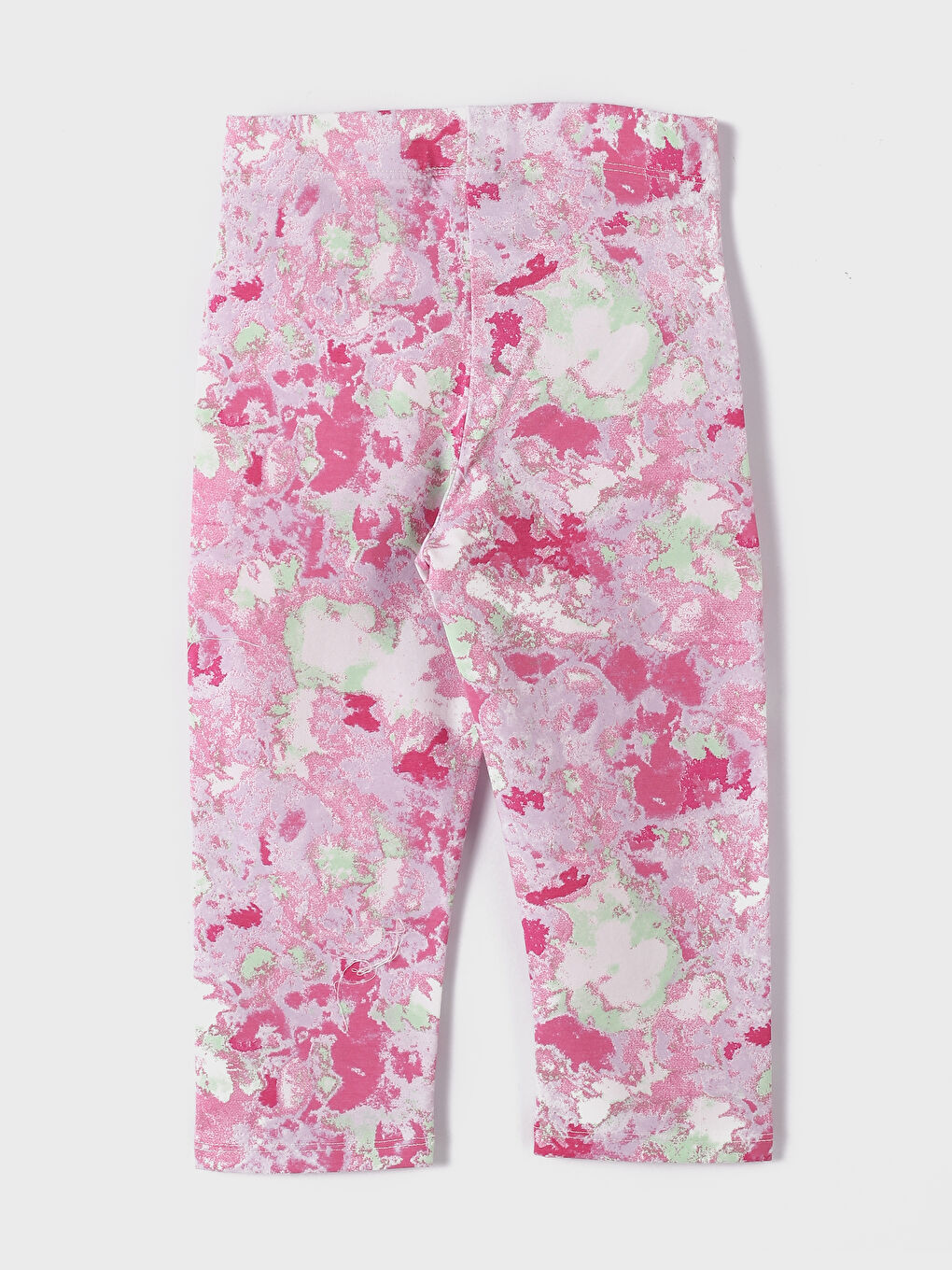 Elasticated Waist Printed Girls' Leggings-1