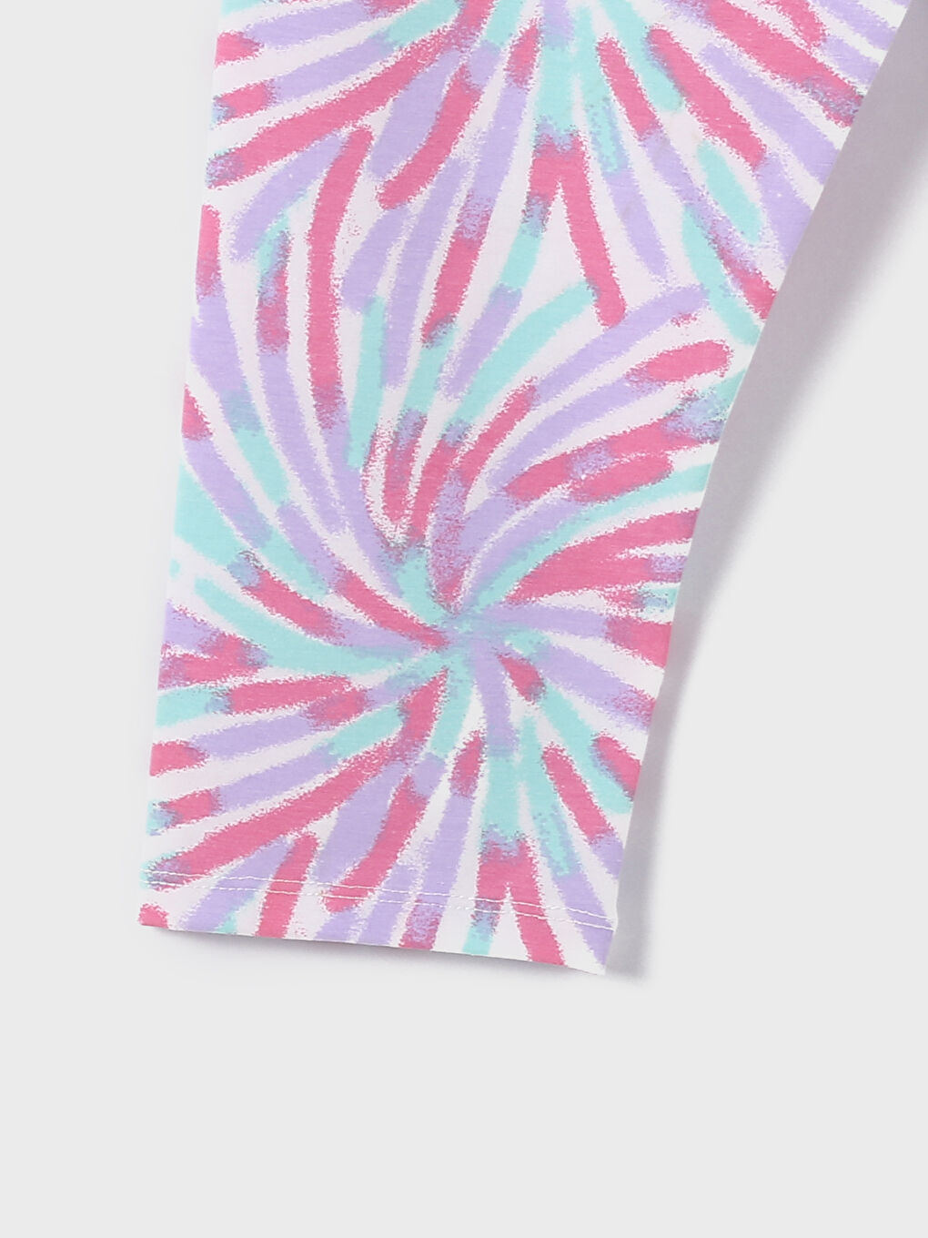 Girls' Printed 3/4 Length Leggings with Elastic Waist-3