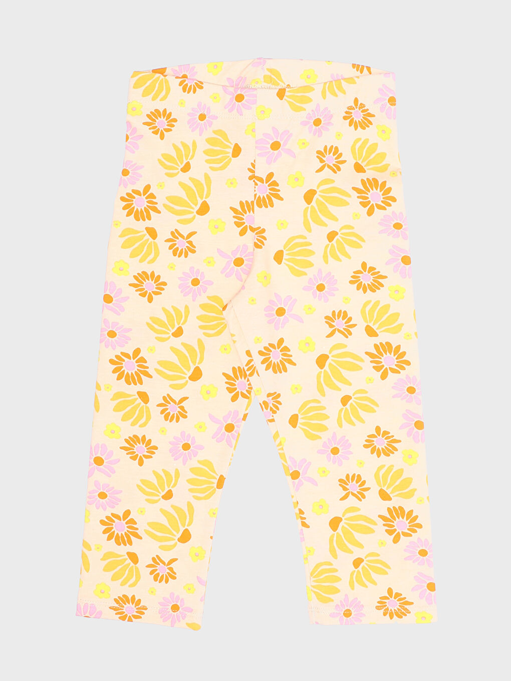 LCW Kids Elasticated Waist Floral Girls' Leggings -S4JI79Z4-LUG