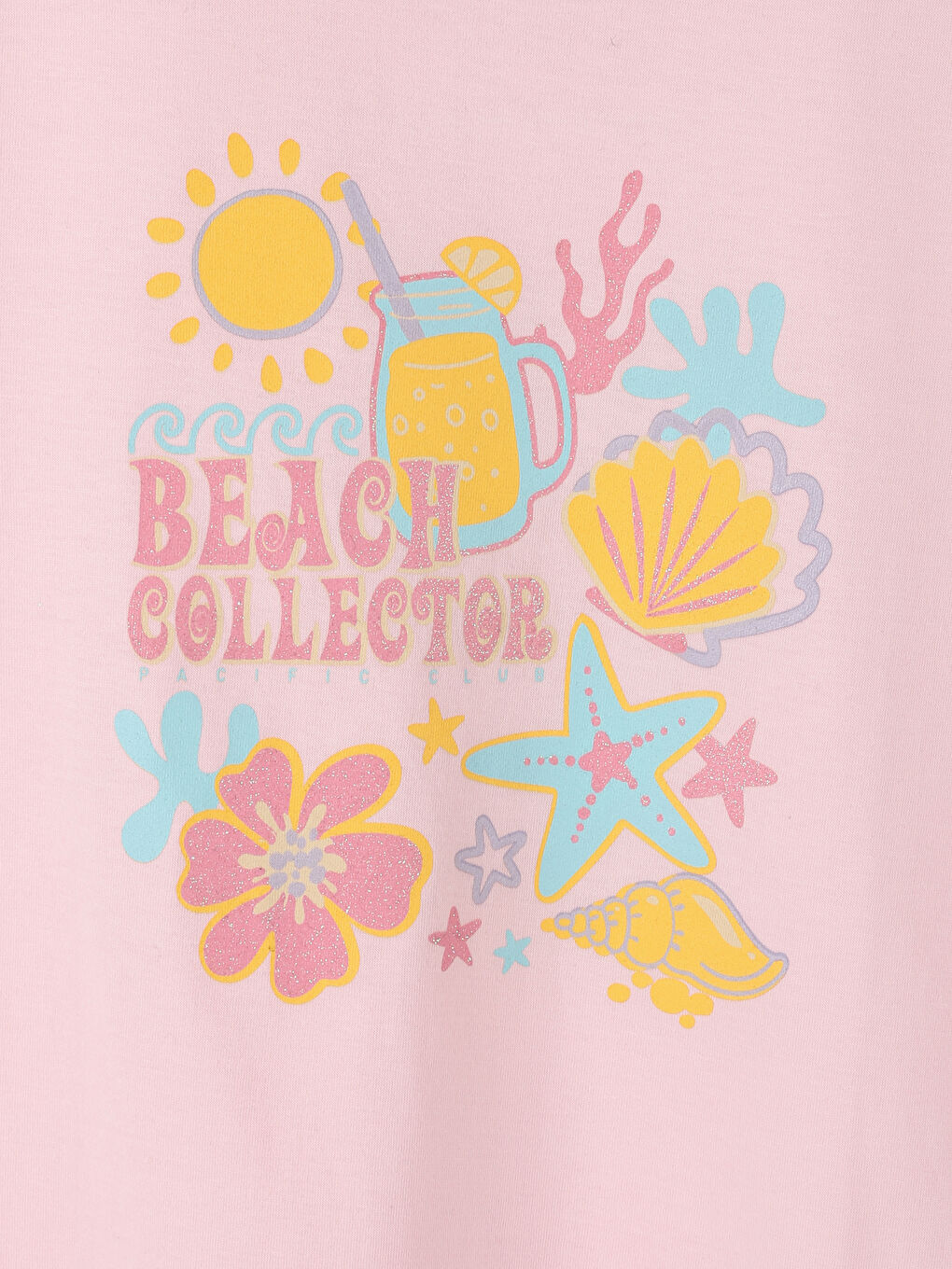 Crew Neck Printed Short Sleeve Girls' T-Shirt-2