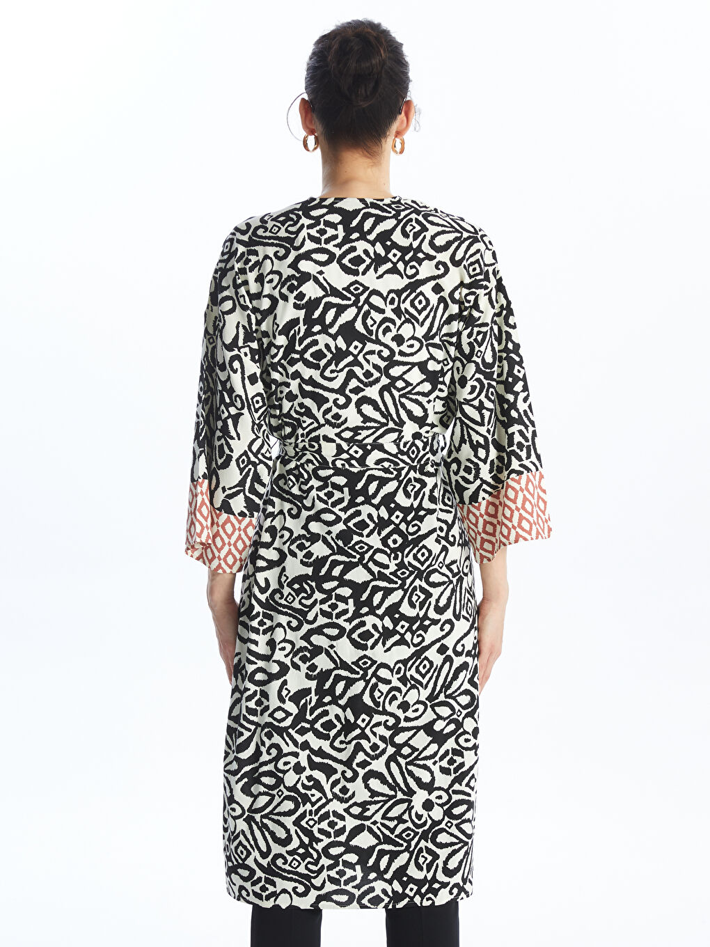 LCWAIKIKI Classic Šal kragna Uzorak Preveliko Ženski Kimono -S4JJ12Z8-LQJ