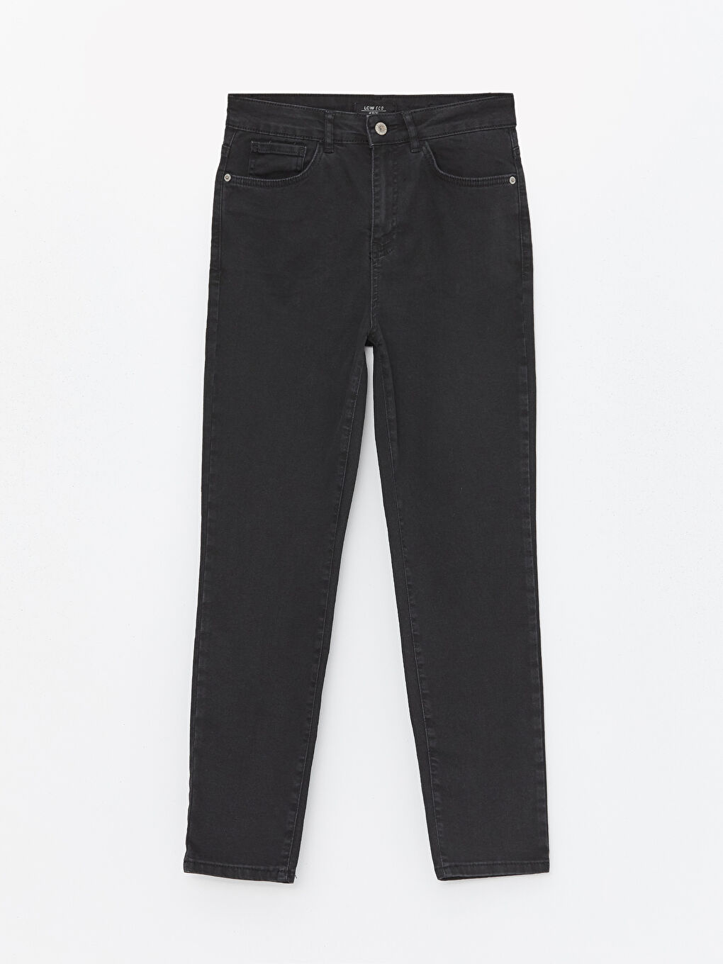 LCW ECO Siyah  Rodeo Slim Mom Kadın Jean Pantolon - 5