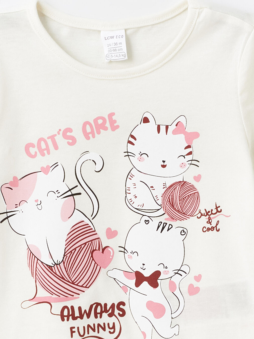 Футболка с круглым вырезом, с принтом, с коротким рукавом для малышек девочек-1