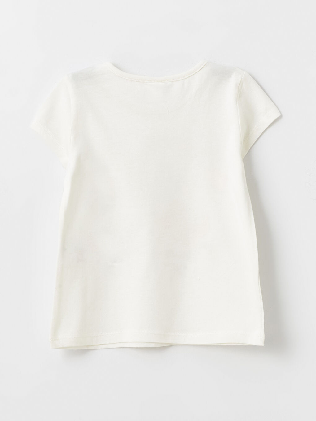 Футболка с круглым вырезом, с принтом, с коротким рукавом для малышек девочек-2