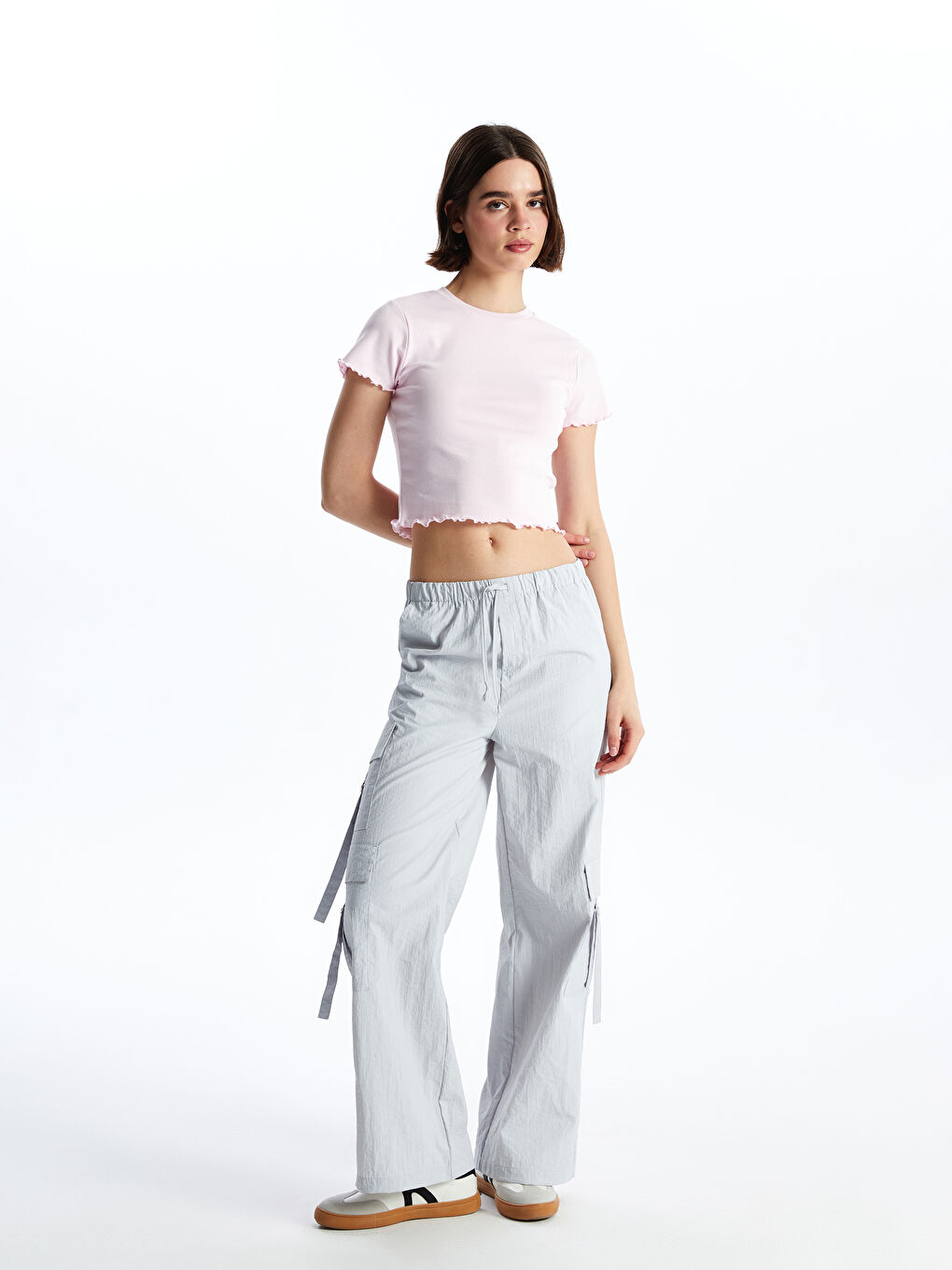 Crew Neck Regular Short Sleeve Women's T-shirt -S4JK45Z8-QWM