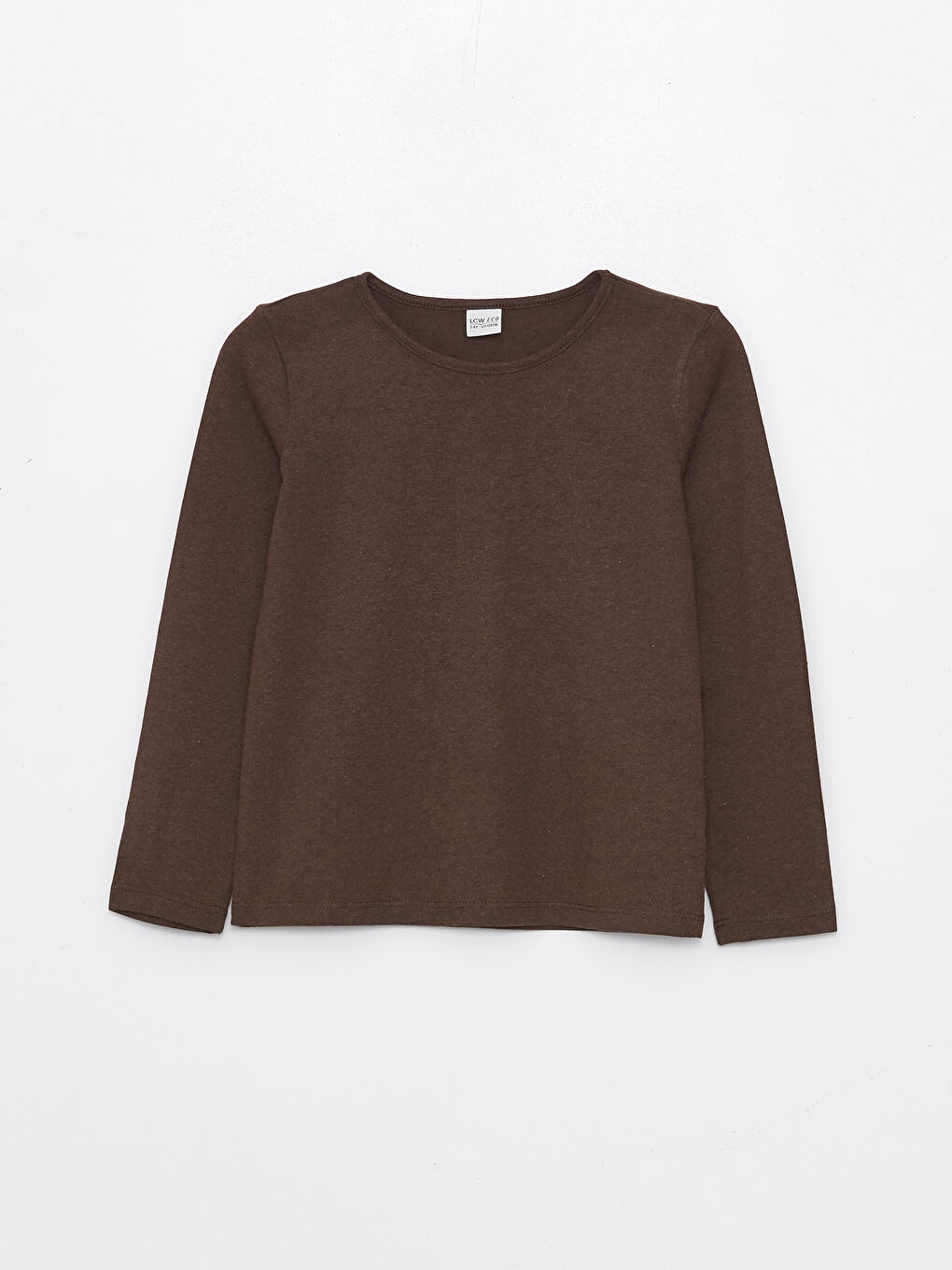 Crew Neck Basic Long Sleeve Girl T-shirt -S4JK96Z4-VC3