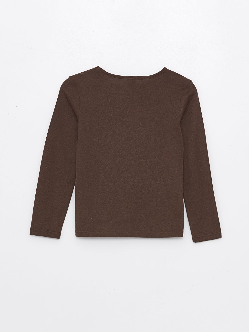 Crew Neck Basic Long Sleeve Girl T-shirt -S4JK96Z4-VC3