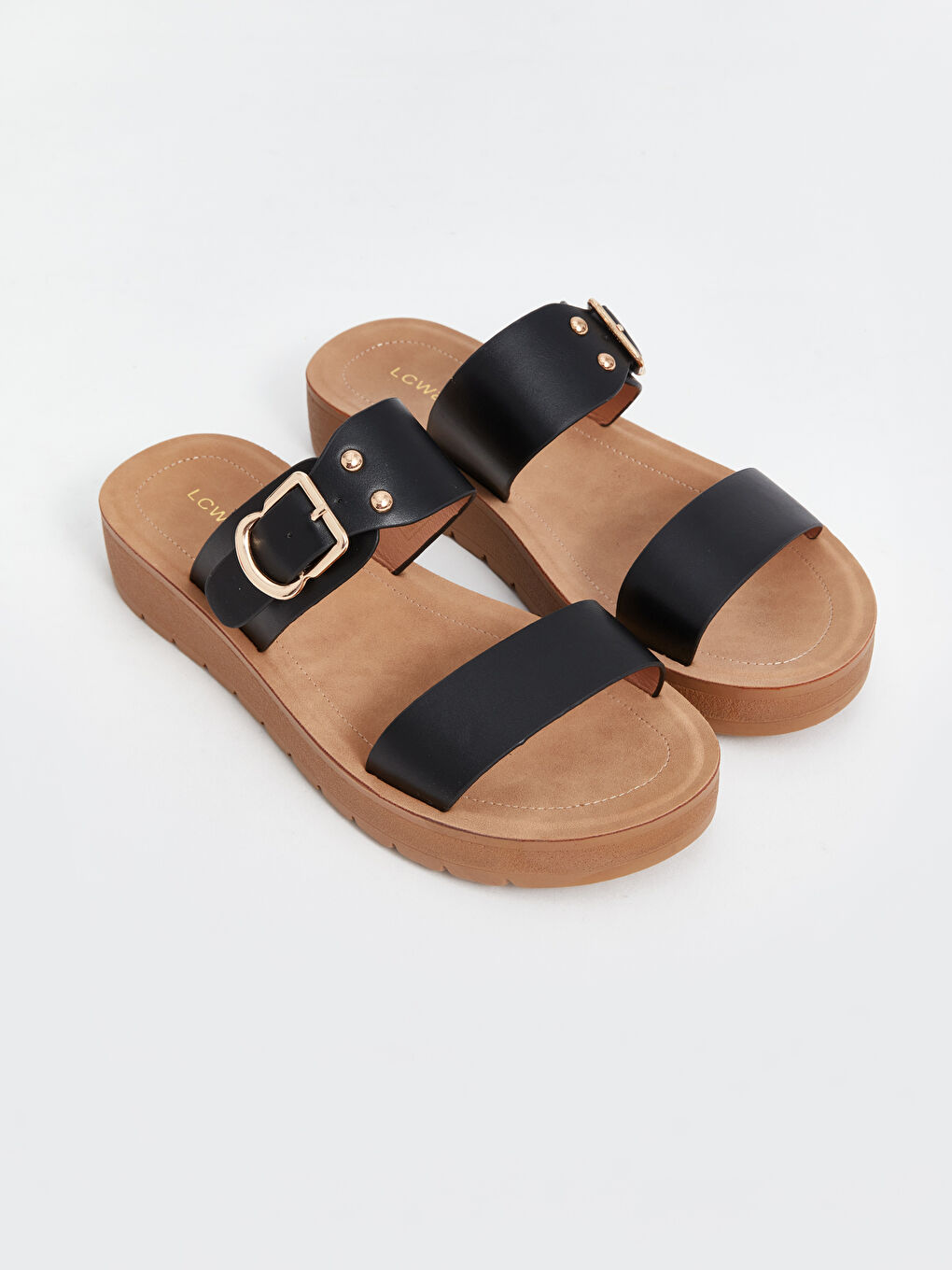 Double Strap Women's Sliders -S4JL16Z8-CVL