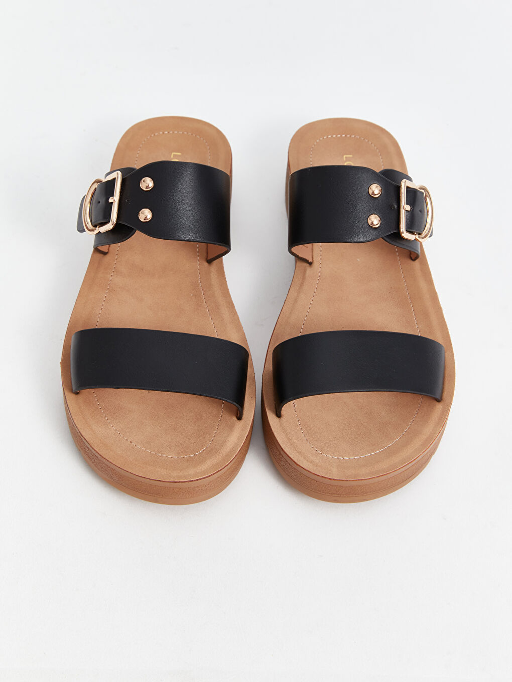 Double Strap Women's Sliders -S4JL16Z8-CVL