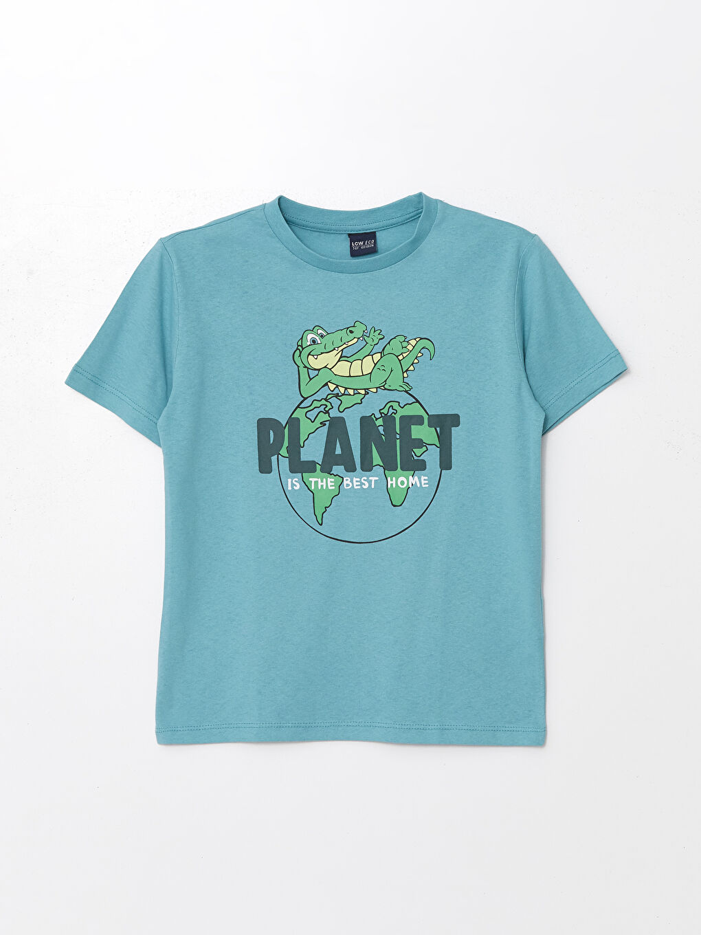 Crew Neck Printed Short Sleeve Boys' T-Shirt