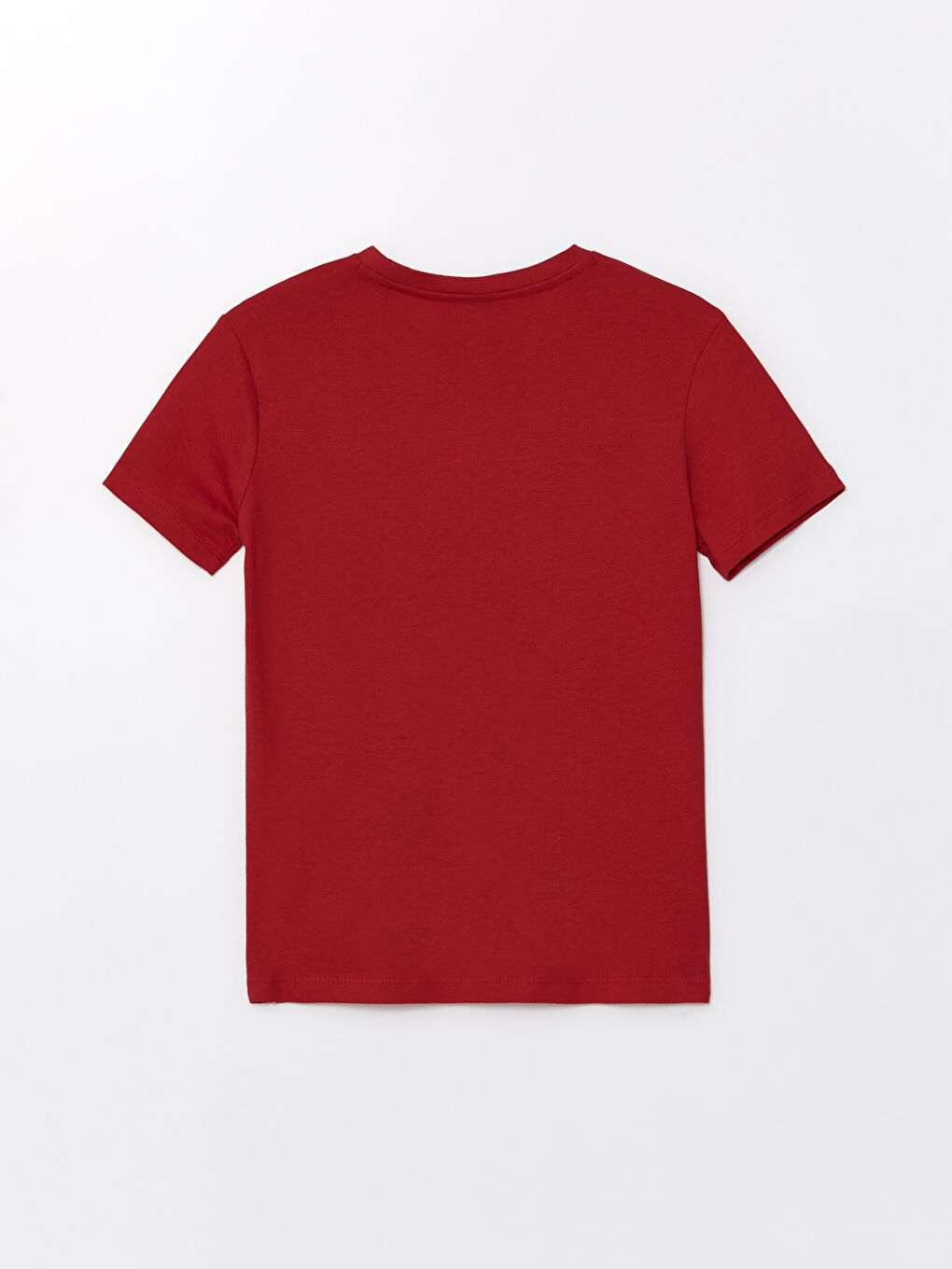 Kırmızı Bisiklet Yaka Baskılı Kısa Kollu Erkek Çocuk Tişört-1