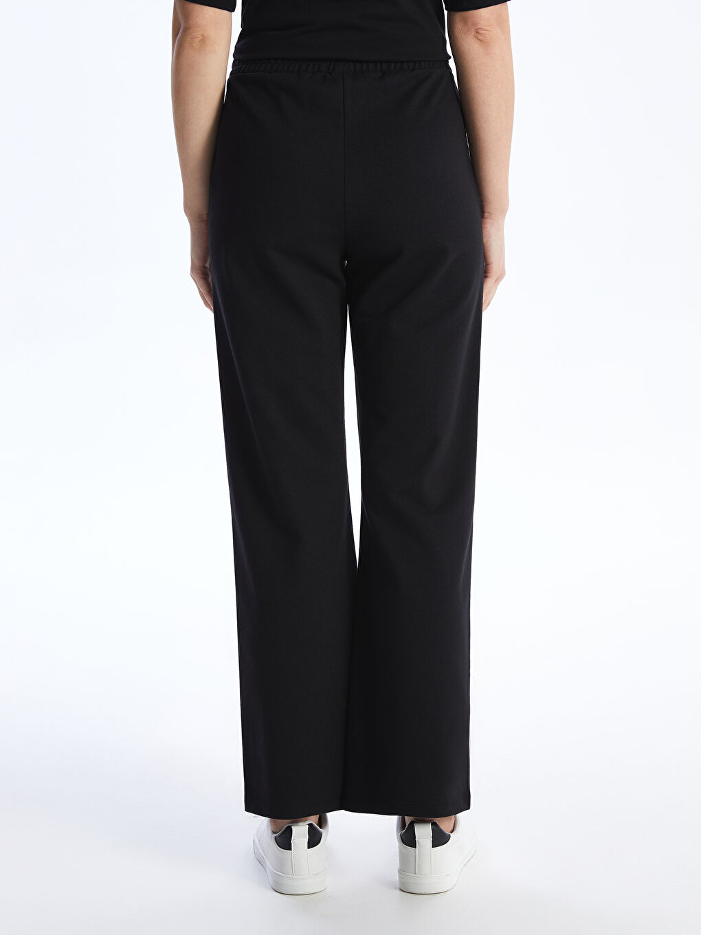 Women's Elasticated Waist Plain Sweatpants -S4JL57Z8-CVL