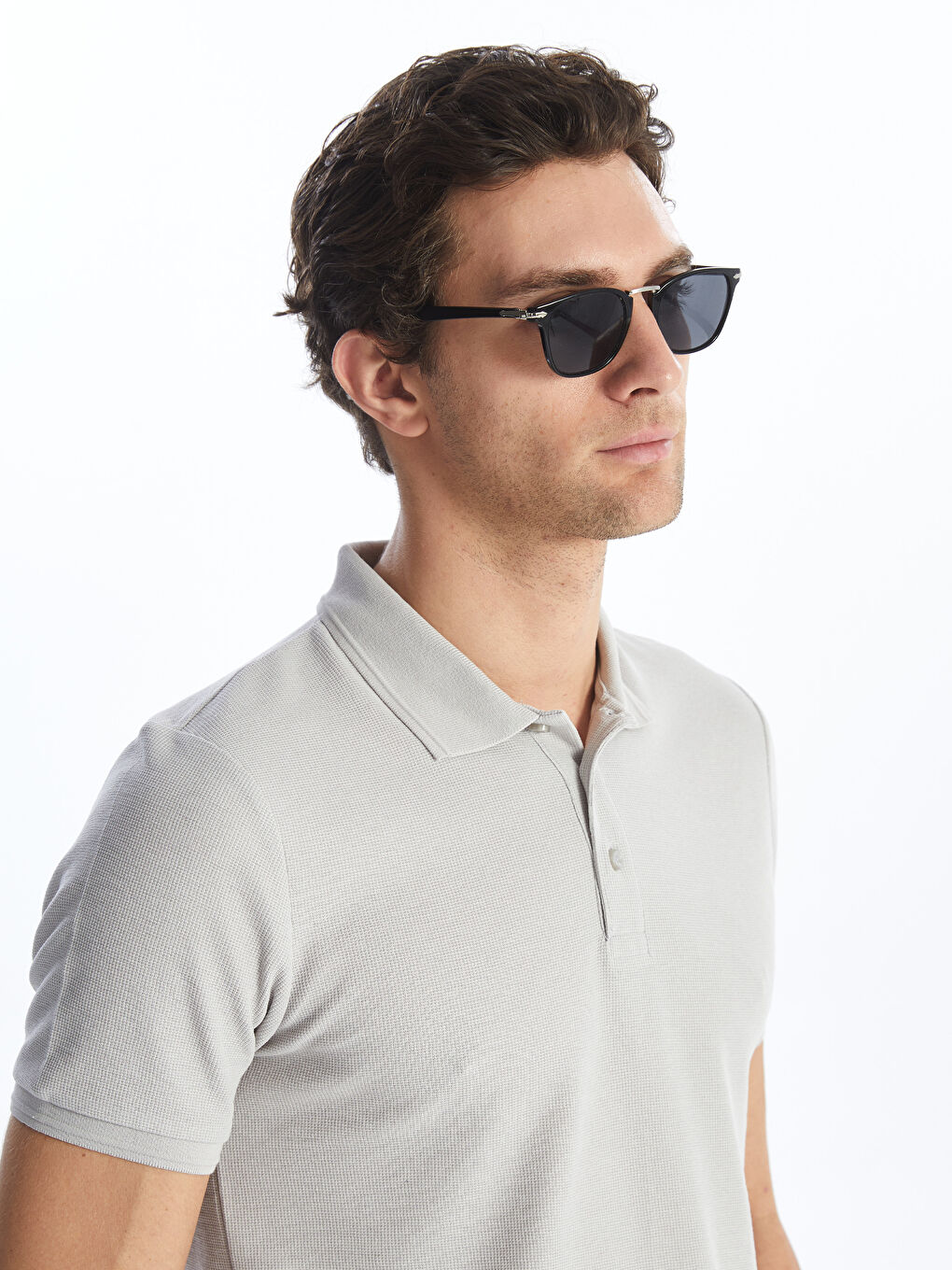 Polo Neck Short Sleeve Pique Men's T-Shirt -S4JL96Z8-YH6