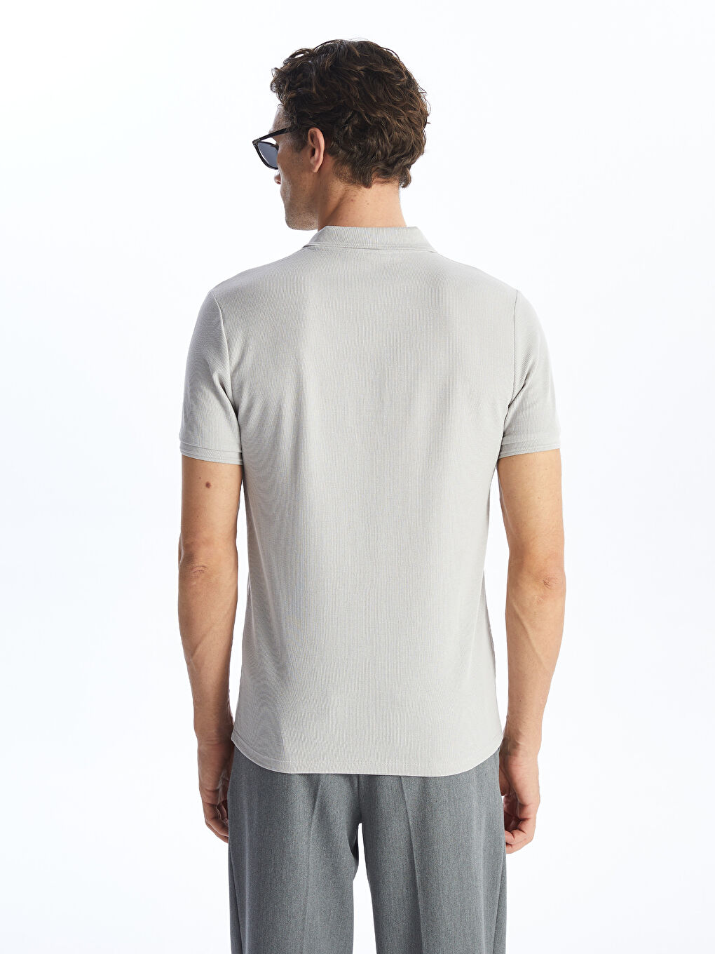 Polo Neck Short Sleeve Pique Men's T-Shirt -S4JL96Z8-YH6