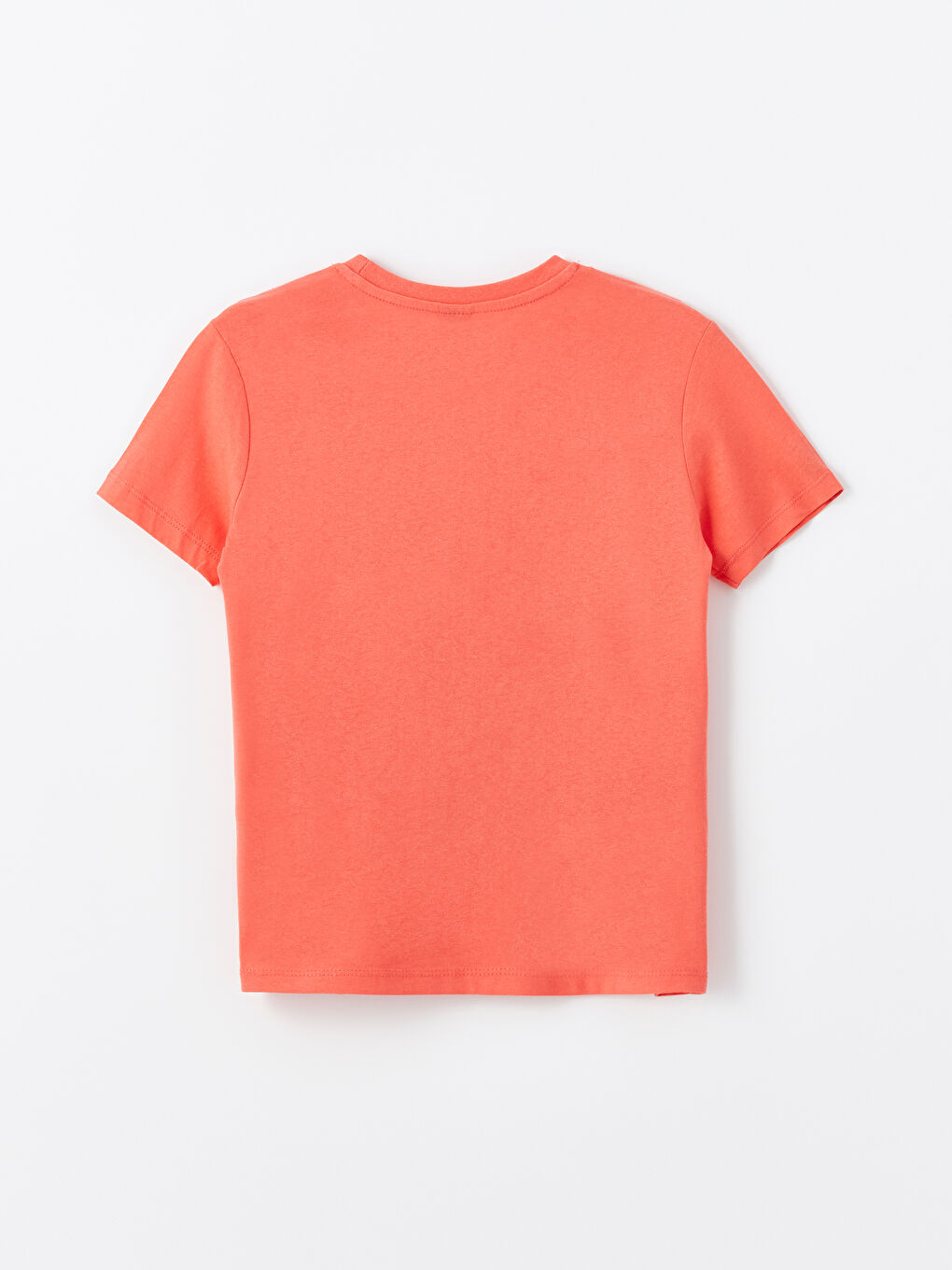 Mercan Bisiklet Yaka Baskılı Kısa Kollu Erkek Çocuk Tişört-1