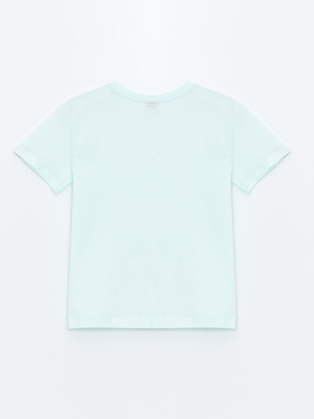 Turkuaz Bisiklet Yaka Baskılı Kısa Kollu Erkek Çocuk Tişört-1