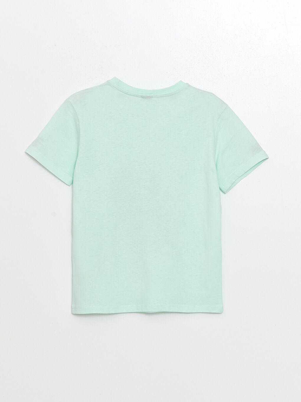 Turkuaz Bisiklet Yaka Baskılı Kısa Kollu Erkek Çocuk Tişört-1