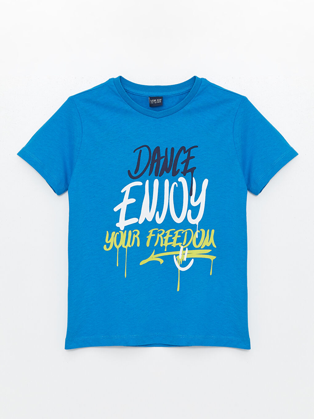 T-Shirt Pour Garçons Imprimé à Manches Courtes et Col Rond
