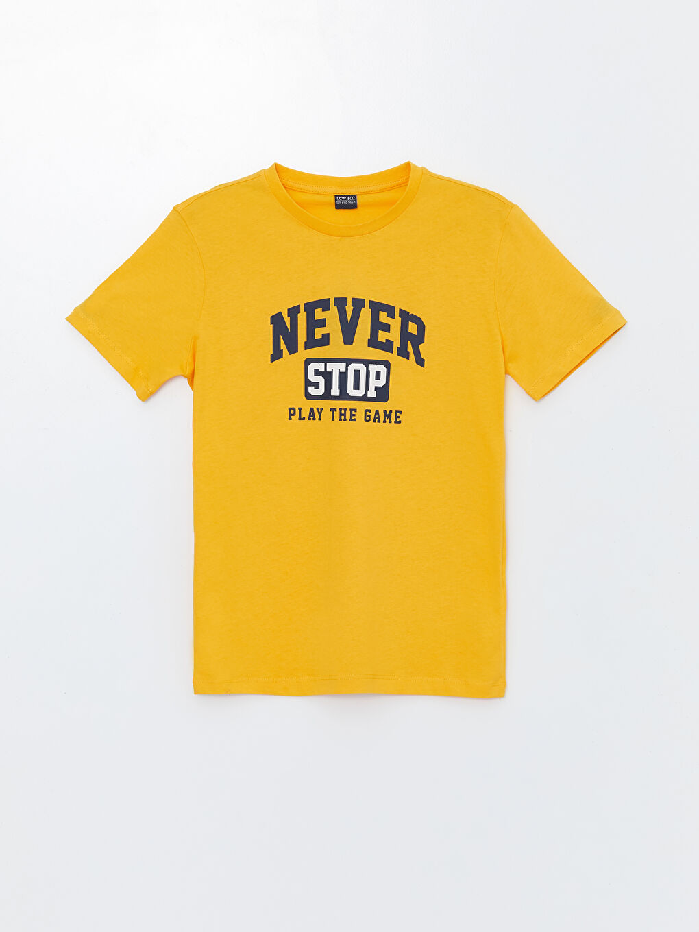 Crew Neck Printed Short Sleeve Boys' T-Shirt -S4JM89Z4-G9W