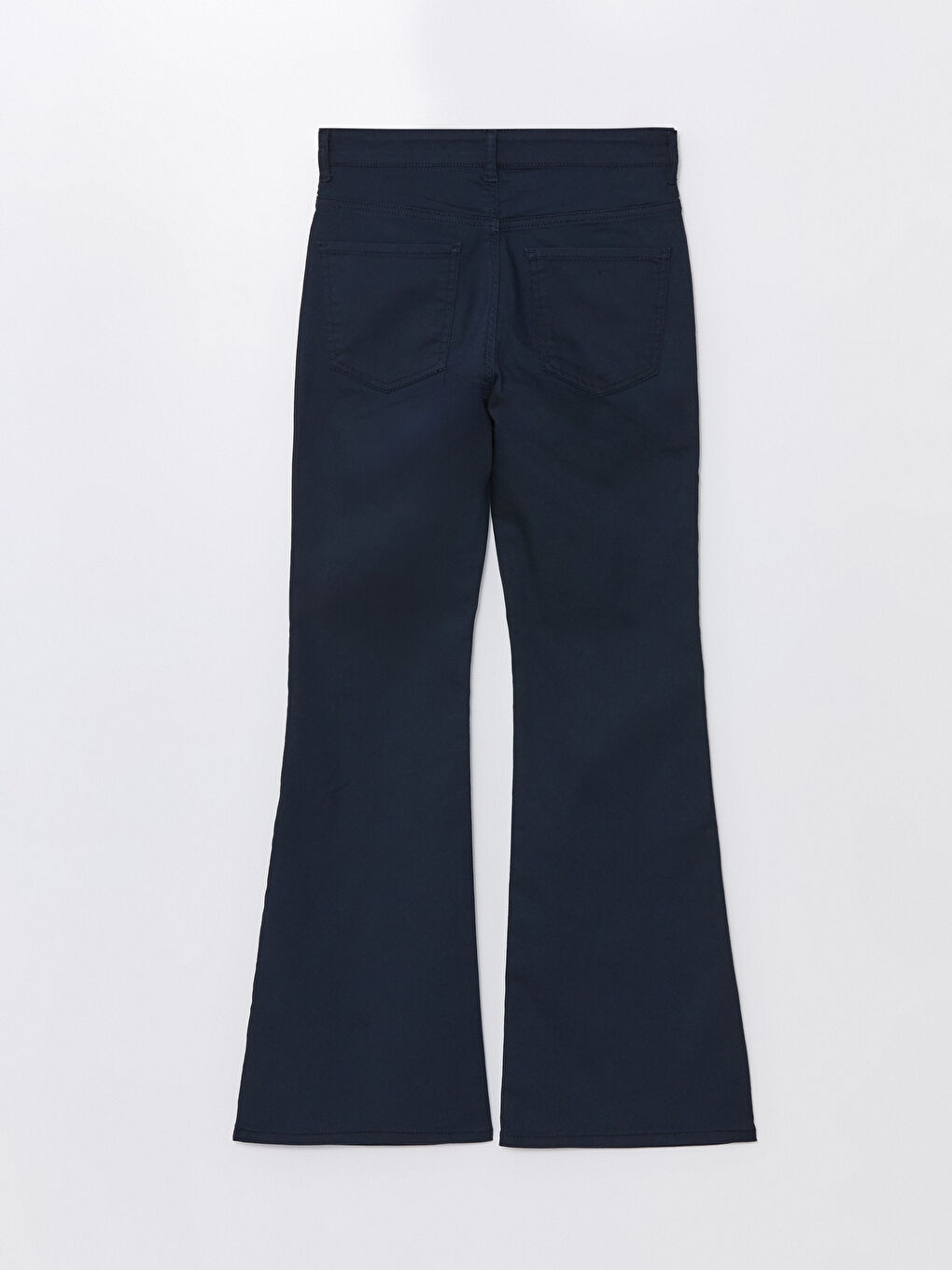 Slim Fit Plain Flared Women's Trousers-6