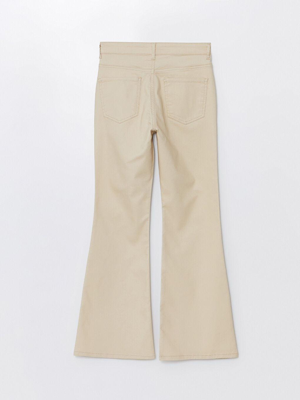 بنطلون نسائي سادة بأقدام واسعة ضيق فيت-7