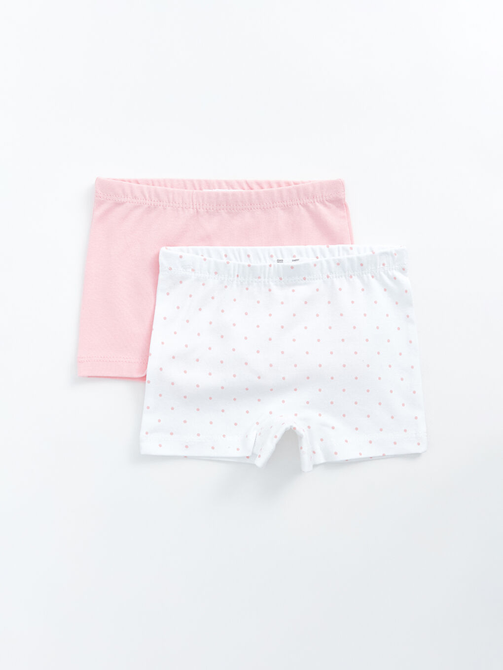 Ekru Beli Lastikli Kız Bebek Boxer 2'li