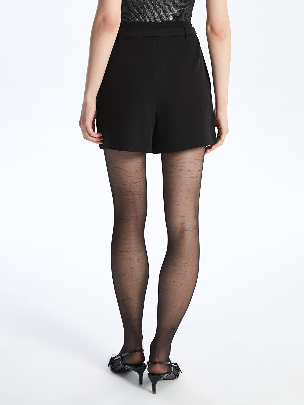 Women's Plain Skort with Zippered Waist -S4JN95Z8-CVL