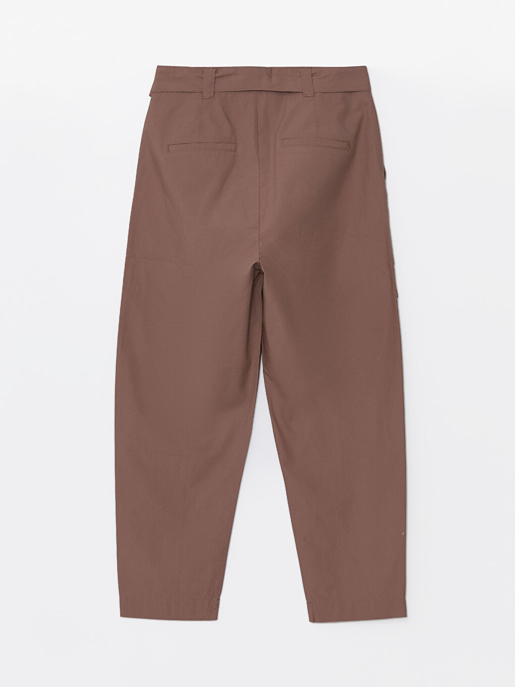Belted Waist Slim Fit Women's Cargo Trousers -S4JN98Z8-YH8