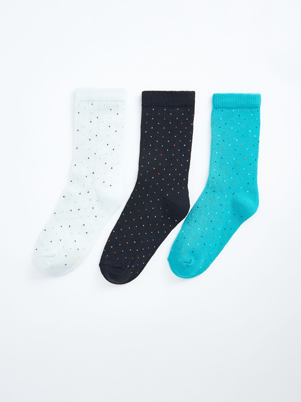 Patterned Boys' Ankle Socks 3-pack -S4JO04Z4-F22