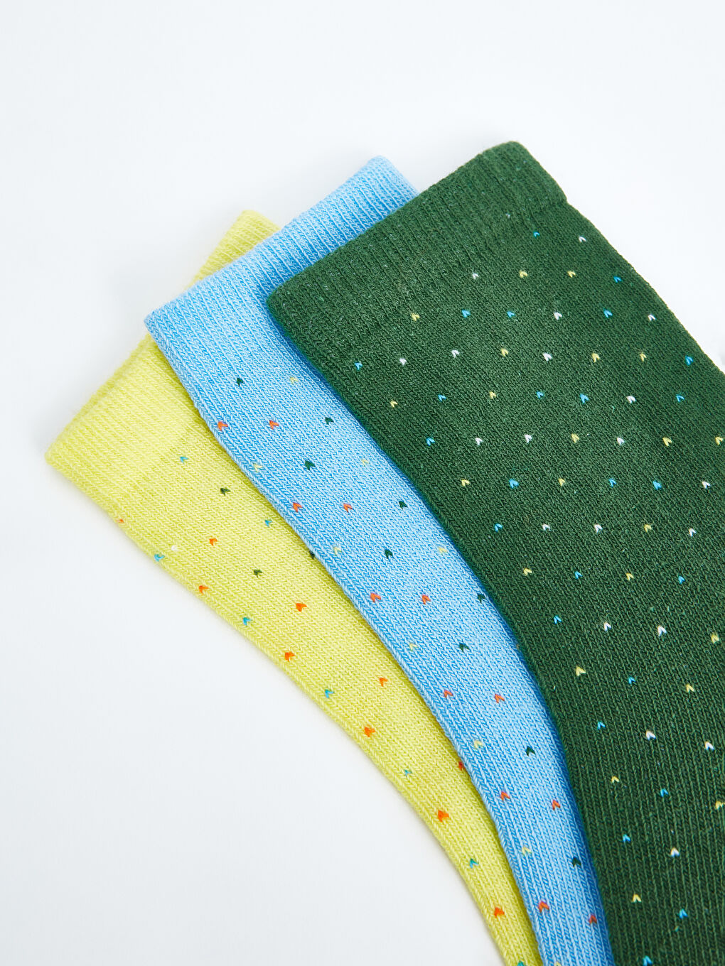 Yeşil Desenli Erkek Çocuk Soket Çorap 3'lü-2