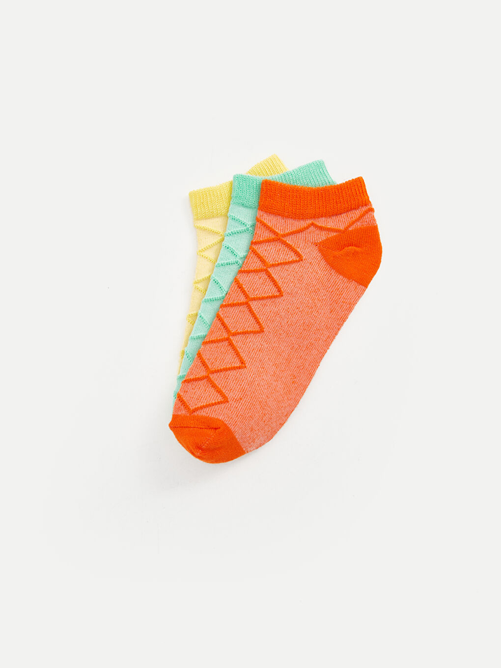 Узорчатые короткие носки для девочек, комплект из 3-х штук-1