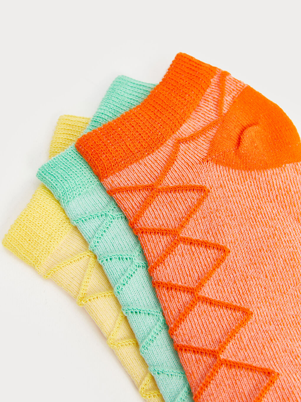 Узорчатые короткие носки для девочек, комплект из 3-х штук-2