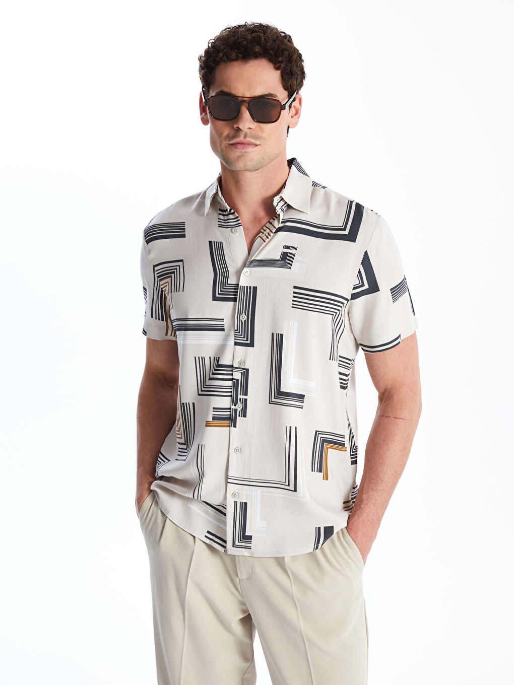 Chemise en Viscose Régulier pour Hommes