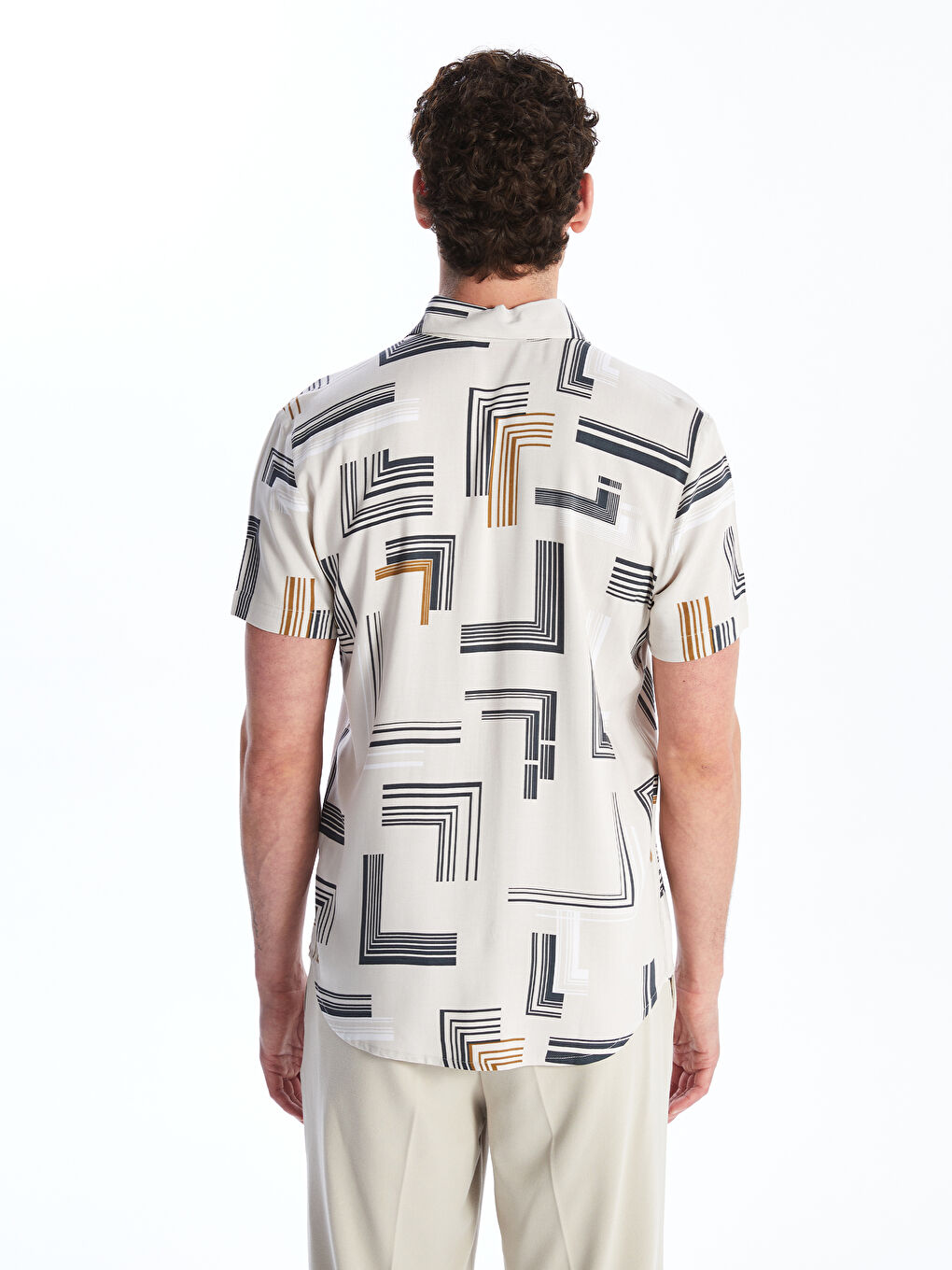 Chemise en Viscose Régulier pour Hommes-4