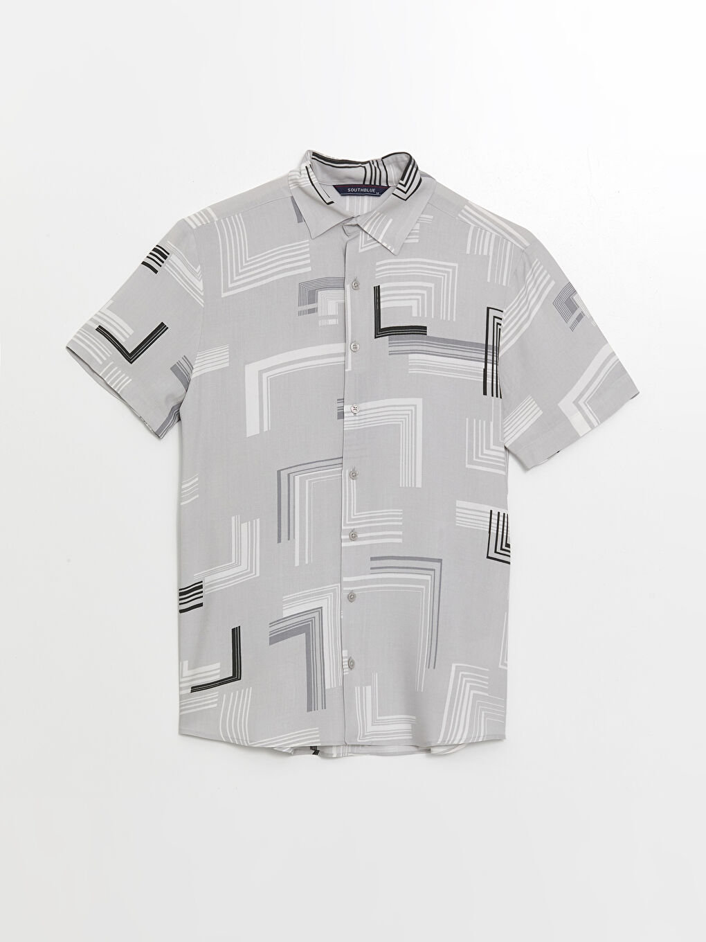 Ерлерге арналған вискоза стандартты пішім жейде-5