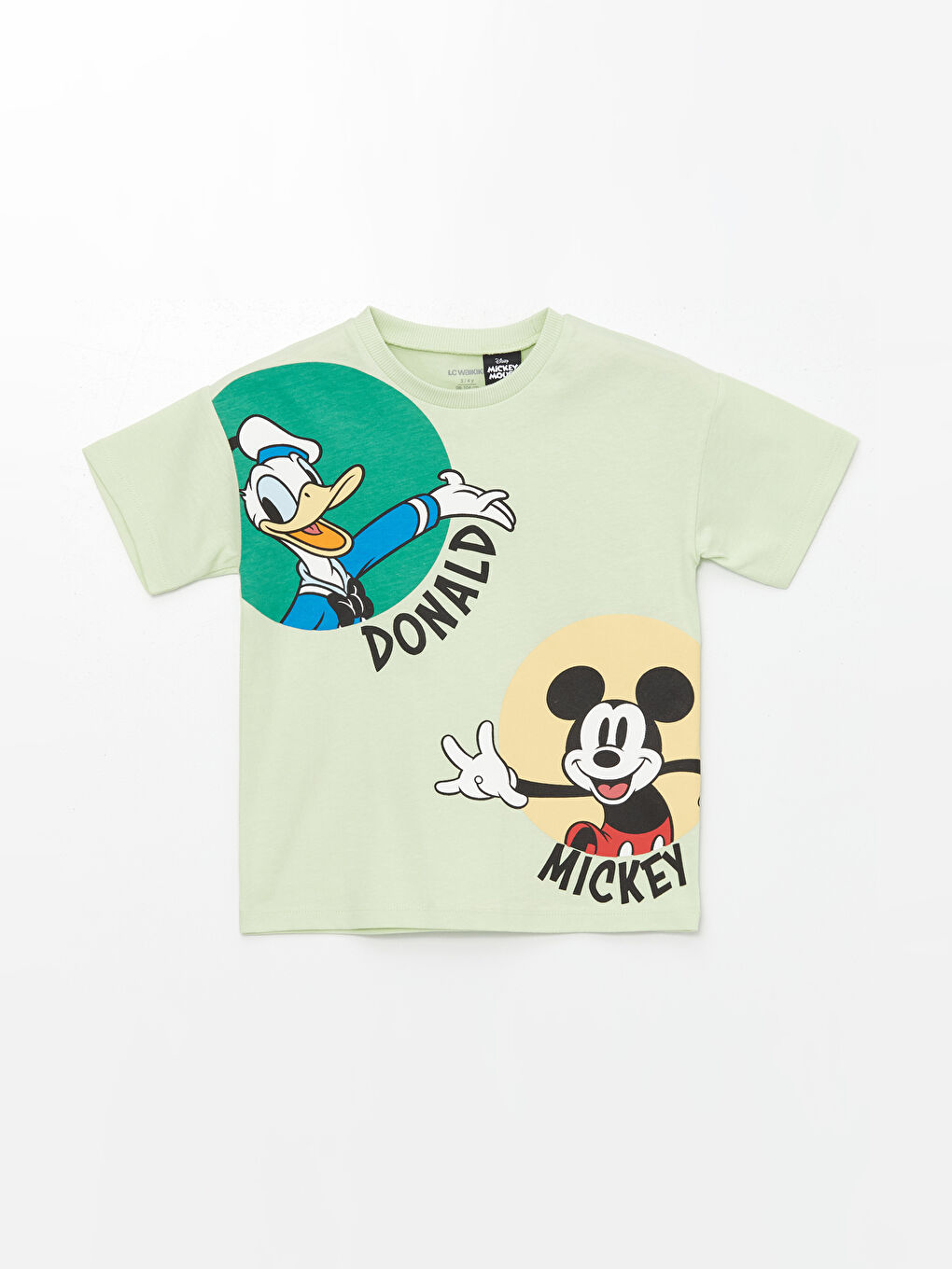 Crew Neck Short Sleeve Mickey Mouse Printed Baby Boy T-Shirt -S4JO45Z1-FPQ