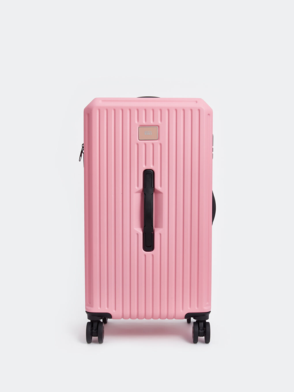 Pembe Kilit Detaylı Orta Boy Valiz-1