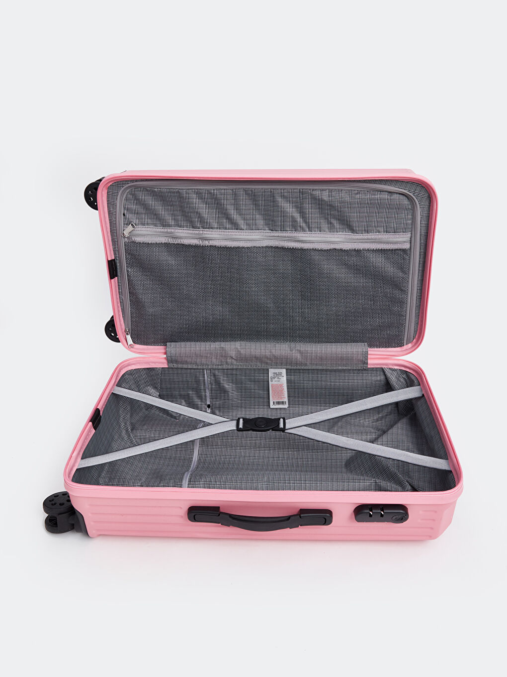 Pembe Kilit Detaylı Orta Boy Valiz-3