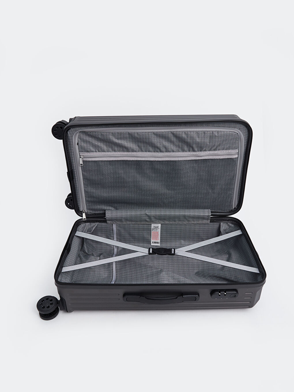 Gri Kilit Detaylı Orta Boy Valiz-3