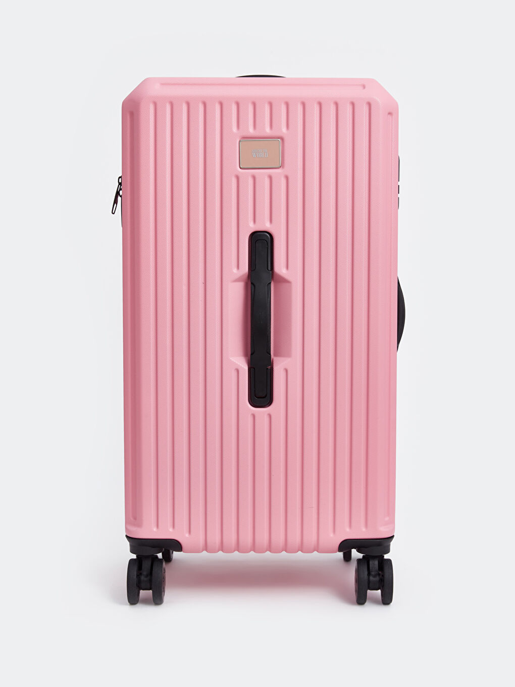 Pembe Kilit Detaylı Büyük Boy Valiz-1