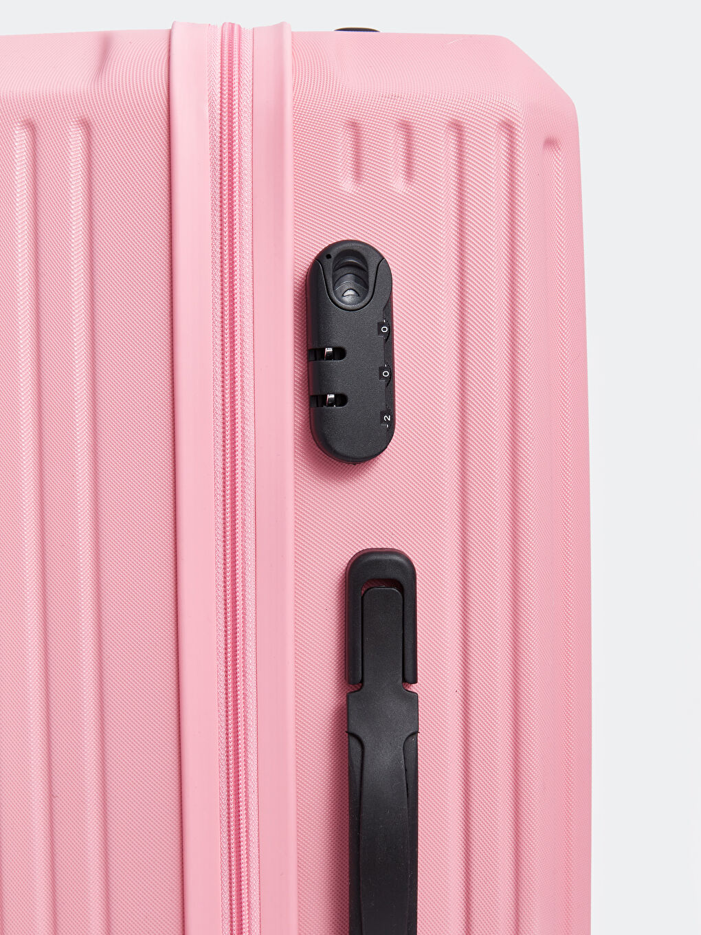 Pembe Kilit Detaylı Büyük Boy Valiz-4