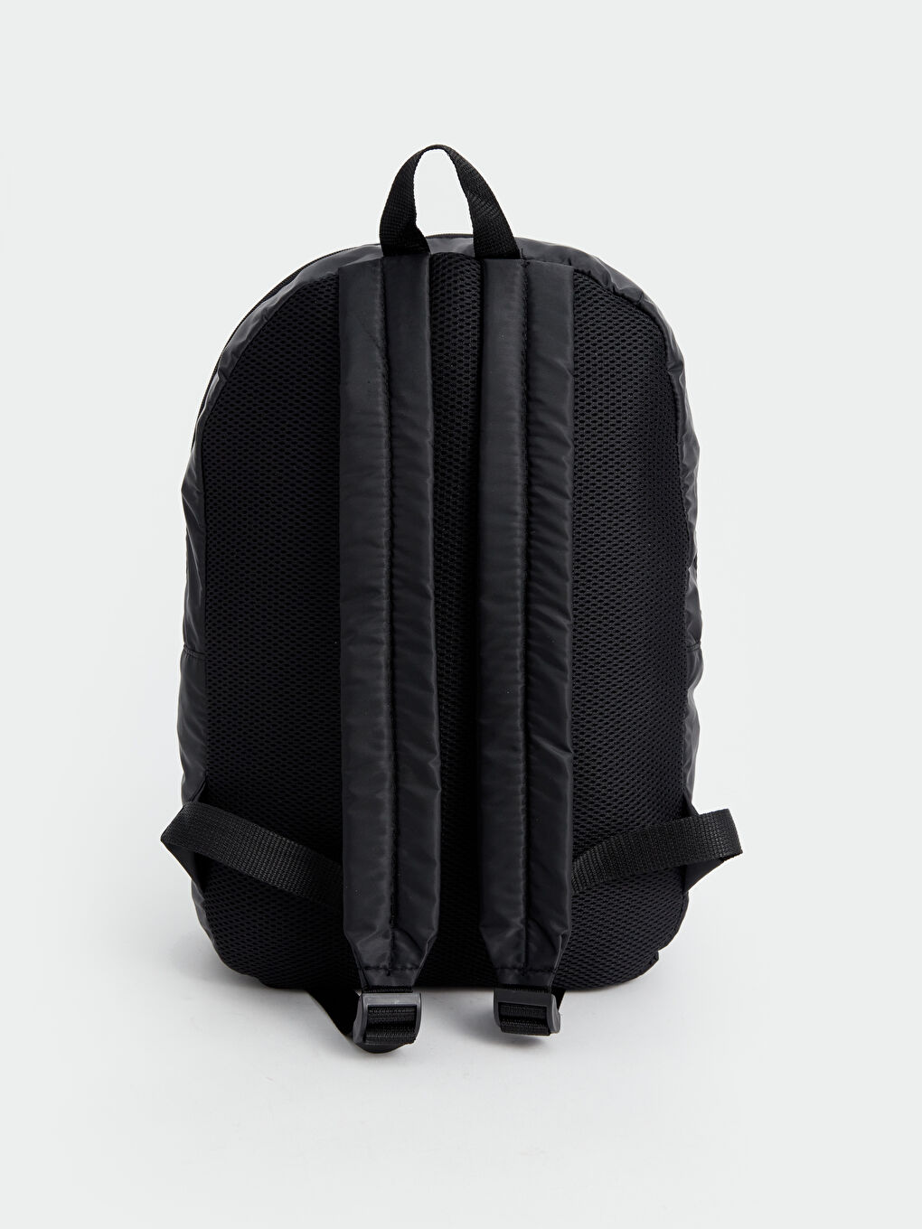 Siyah Düz Laptop Bölmeli Erkek Sırt Çantası-5