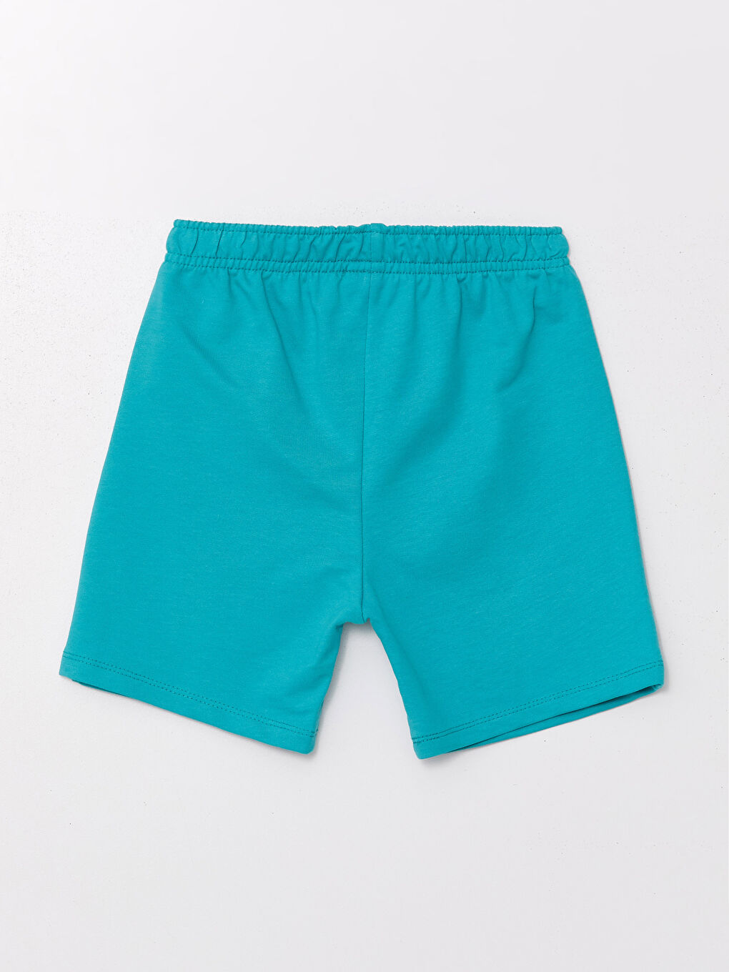 Turkuaz Beli Lastikli Basic Erkek Çocuk Şort-1