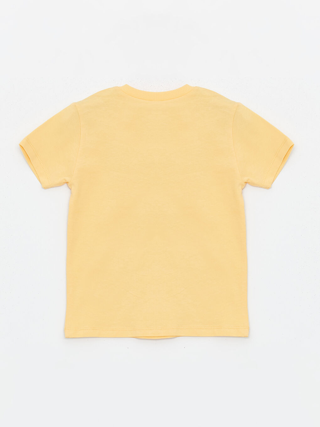 Turuncu Bisiklet Yaka Baskılı Erkek Çocuk Tişört-1