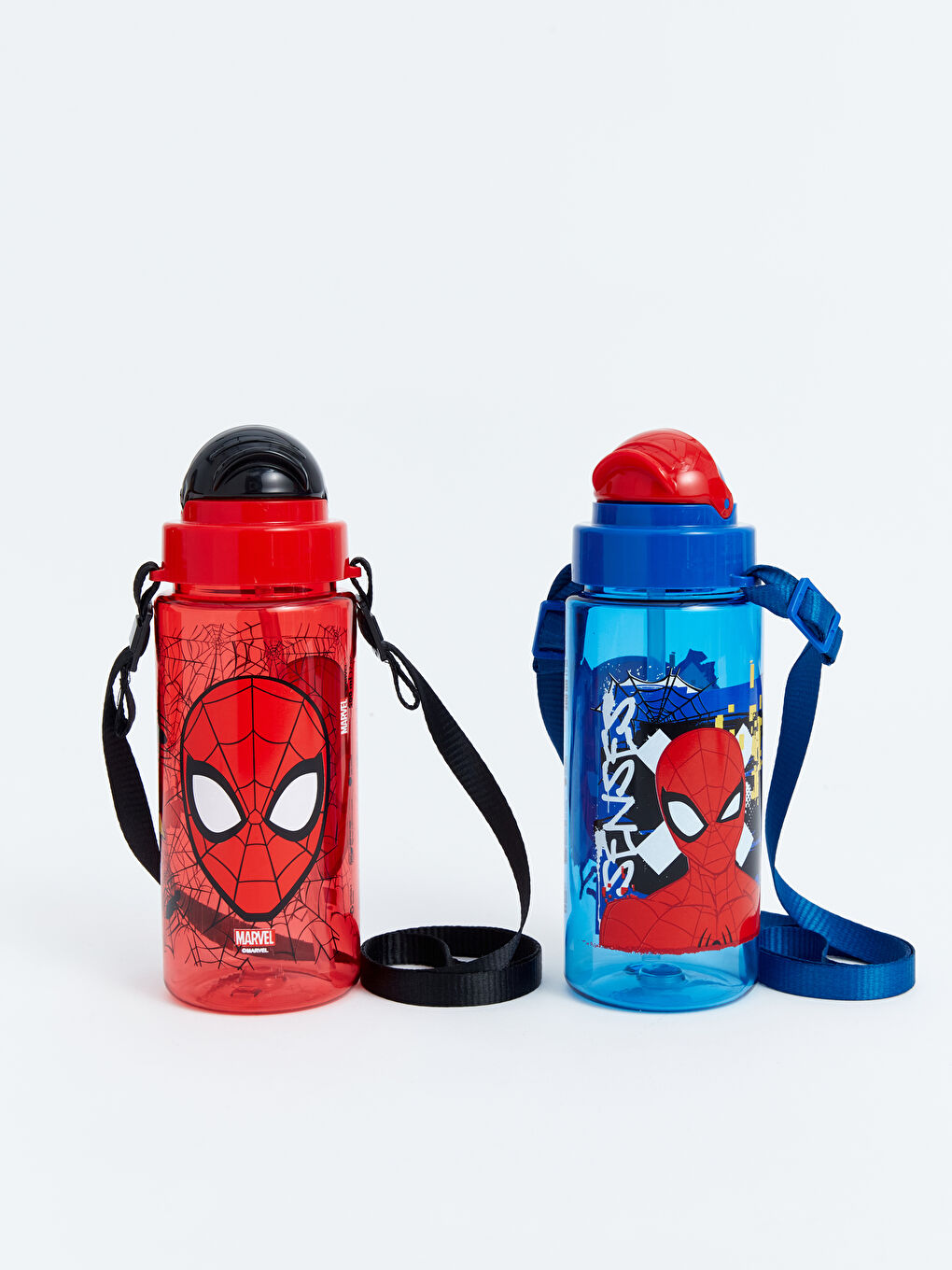 LCW ACCESSORIES Spiderman Printed Straw Water Bottle 500 ml -S4JP53Z4-QBC