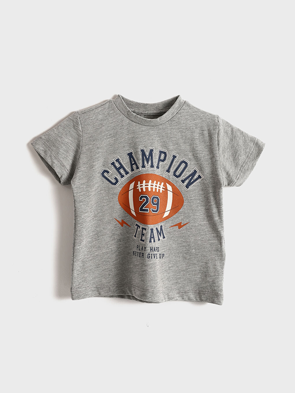 Crew Neck Printed Boys' T-Shirt