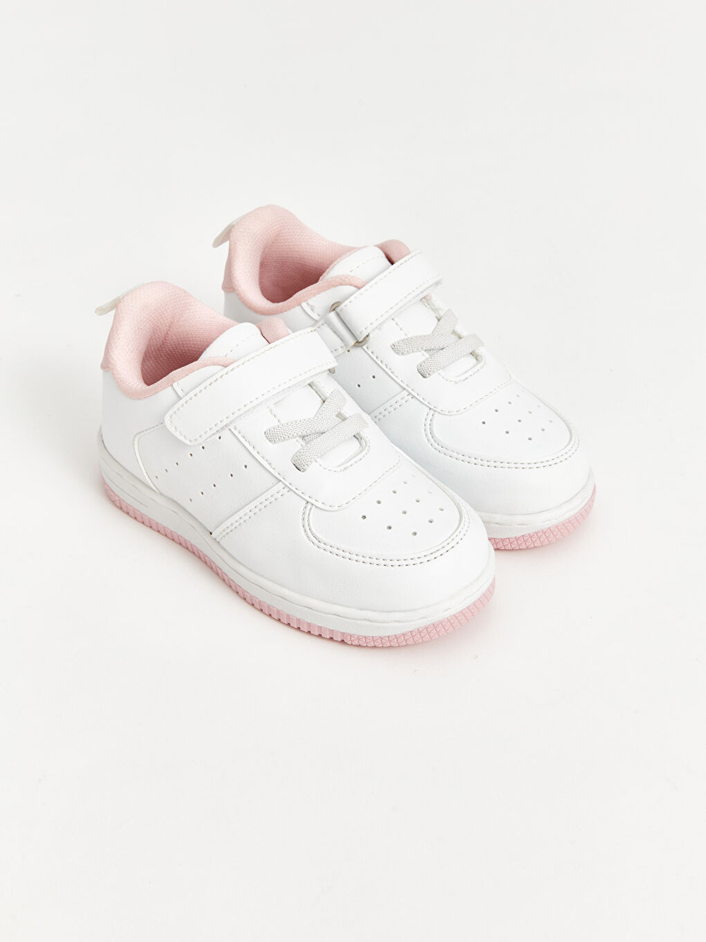Baby Girls' Sneakers with Laces & Hook-and-Loop