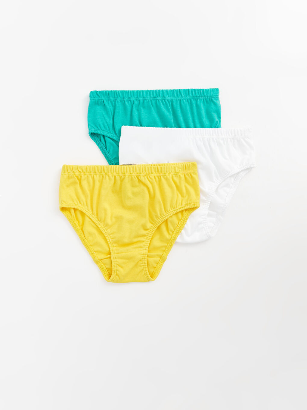 Sarı Beli Lastikli Erkek Bebek Külot 3'lü