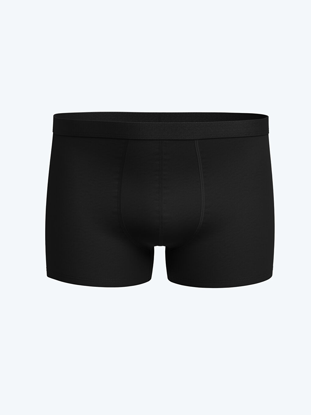 Siyah Standart Kalıp Pamuklu Esnek Erkek Boxer